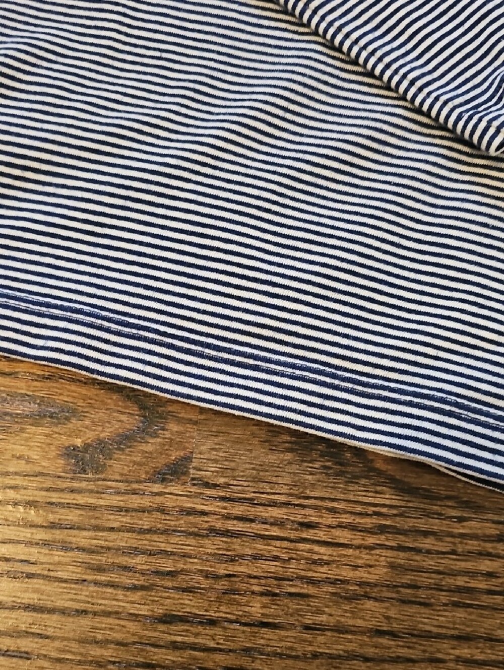 Vineyard Vines Navy & White Striped Long Sleeve Edgartown Polo Size 7 - Picture 6 of 9